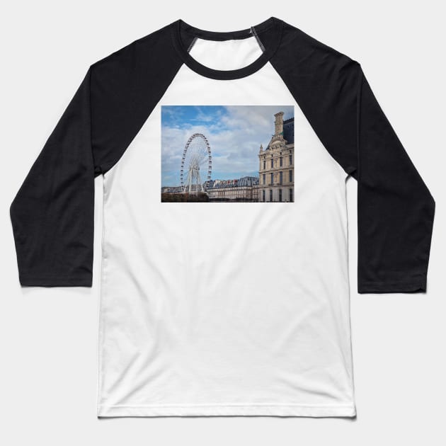 Grande Roue de Paris Baseball T-Shirt by psychoshadow